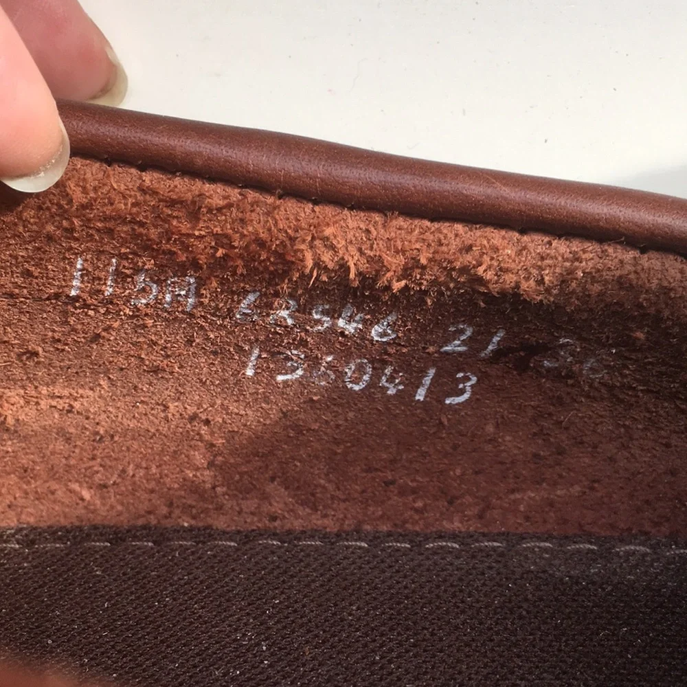 Timberland Sz 11.5M Mens Boat Shoes Brown Classic 2 Eye Laces Genuine Leather